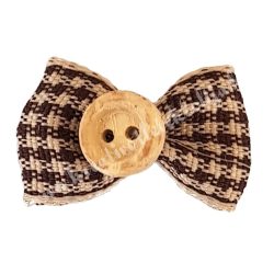 Masni gombbal, barna, 3x1 cm