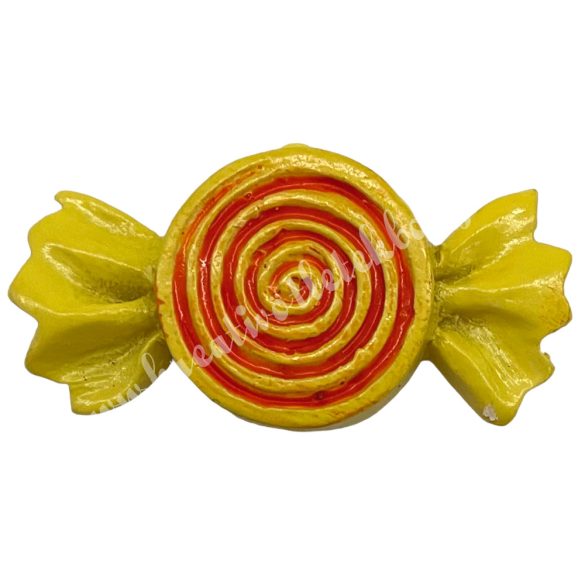 Ragasztható sárga cukorka, 3,5x1,8 cm