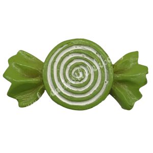 Ragasztható zöld cukorka, 3,5x1,8 cm