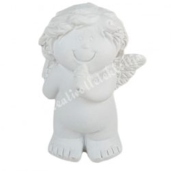 Polyresin puttó, gondolkodó, 4x5 cm