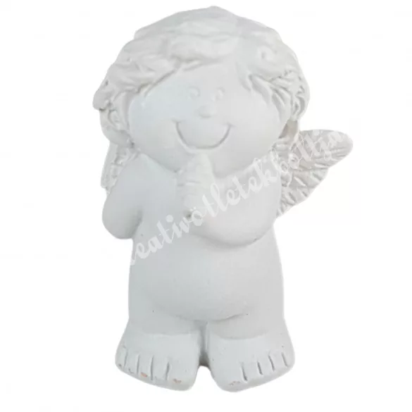 Polyresin puttó, gondolkodó, 4x5 cm