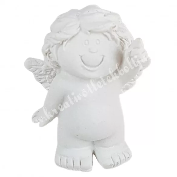 Polyresin puttó, felfelé mutató, 4x5 cm