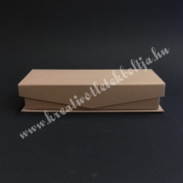 Papírdoboz, tégla, mágnessel záródó tetejű, kicsi, 16,5x6 cm