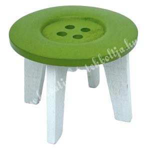 Gomb asztal, zöld, 4x3,5 cm