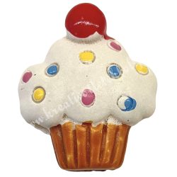 Ragasztható muffin, színes cukorkákkal