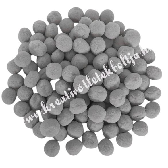 Pompon, szürke, 2 cm