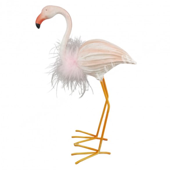 Polyesin flamingó, 19x31 cm