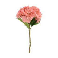 Selyem hortenzia szál, sötét rózsaszín, 36 cm