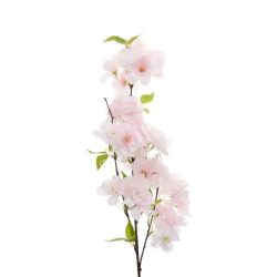 Selyem cseresznyevirág ág, rózsaszín, 100 cm