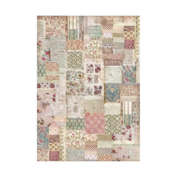 Rizspapír, Botanic Patchwork, A3 (3024)