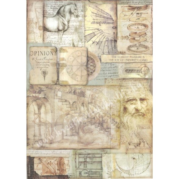 Rizspapír, Leonardo művei, A3 (3046)