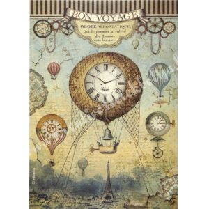 Rizspapír, fantasztikus utazás légballonok, A4 (4370)
