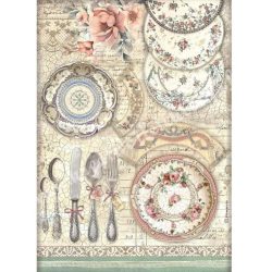 Rizspapír, tányérok, A4 (4856)