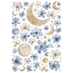 Rizspapír, nap és hold, A4 (4996)