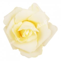 Polifoam rózsa, 39., elefántcsont, 6x5 cm