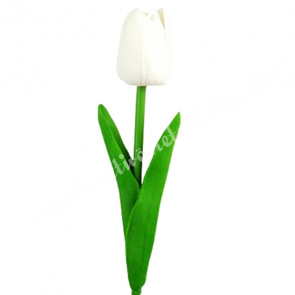 Gumi tulipán, krém, 32 cm