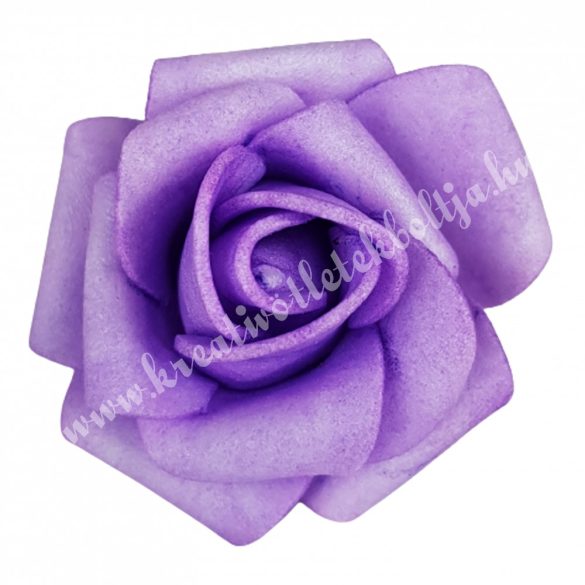 Polifoam rózsa, 3,5x2,5 cm, 32., Lila