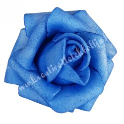 Polifoam rózsa, 3,5x2,5 cm, 24., Kék