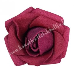 Polifoam rózsa, 3,5x2,5 cm, 26., burgundi