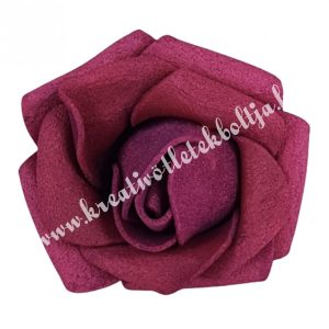 Polifoam rózsa, 3,5x2,5 cm, 26., burgundi
