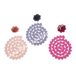 DIY papírvirág, rózsaszínes árnyalatok, 6 db/csomag