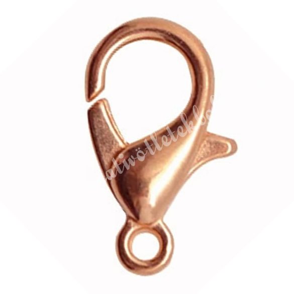 Delfinkapocs, rosegold, 12x6 mm