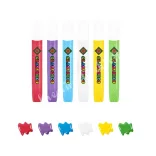 Amos üvegmatricafesték készlet, 6X10,5ML+6 állatos fényvarázsforma