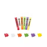Amos üvegmatricafesték készlet, 6X10,5ML+6 robot fényvarázsforma