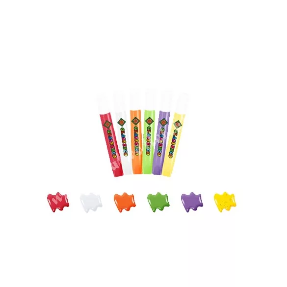 Amos üvegmatricafesték készlet, 6X10,5ML+6 robot fényvarázsforma