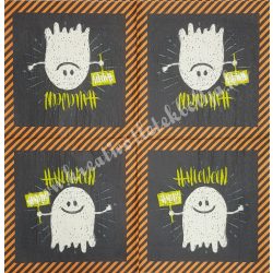 Szalvéta, ősz, Halloween szellem, 33x33 cm (37)
