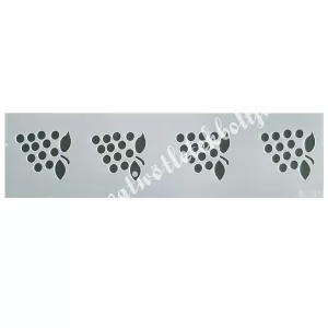 Stencil 91., szőlő, 20x6 cm