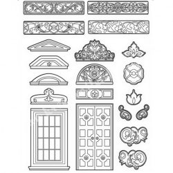 Lágy PVC öntőforma, Casa Granada minták és ajtók, (A4)