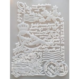 Lágy PVC öntőforma - felületmintázó, madár, A5