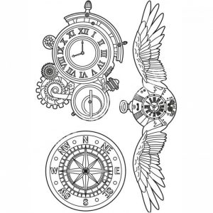 Lágy PVC öntőforma, Sir Vagabond clocks fogaskerék fantázia, A5