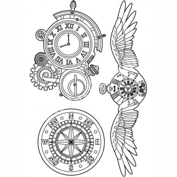 Lágy PVC öntőforma, Sir Vagabond clocks fogaskerék fantázia, A5