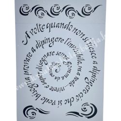 Stencil 185., szöveg, 21x29,7 cm