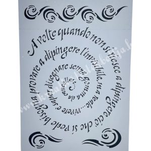 Stencil 185., szöveg, 21x29,7 cm