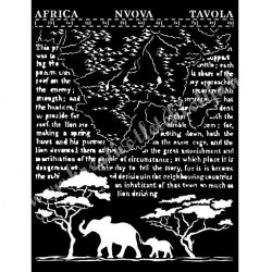 Stencil 297., Savana Africa, 20x25 cm