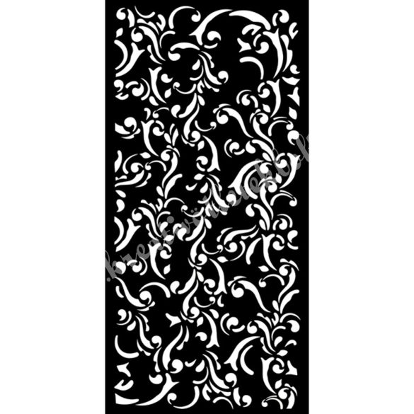 Stencil 114., indaminta, 12x25 cm