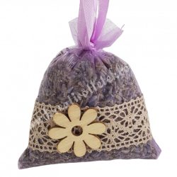   Levendulazsák szárított levendulával, 8 szirmos virággal, 7x8 cm
