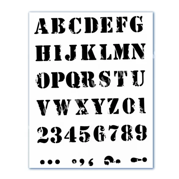 Stencil 118., ABC 2.., A4