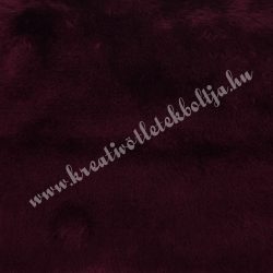 Rövid szőrű műszőr, bordó, 10x150 cm