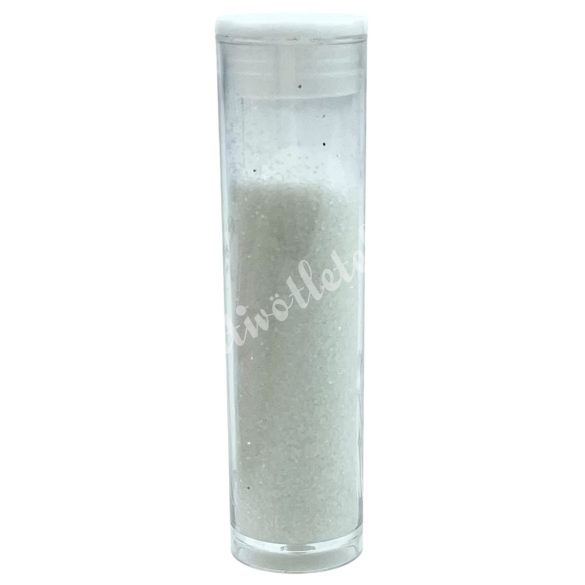 Mini csillámpor fehér, kb. 8 ml