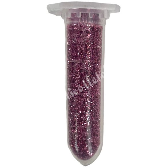 Mini csillámpor, rózsaszín, kb. 2 ml