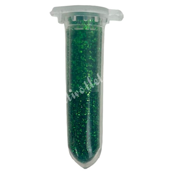 Mini csillámpor, sötétzöld, kb. 2 ml