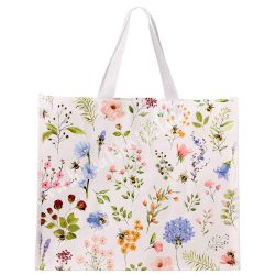 Bevásárlótáska, mezei virágok, 39,5x33 cm