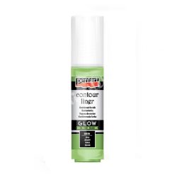Pentart kontúrozó festék, sötétben világító, 20 ml