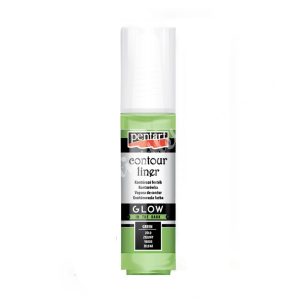 Pentart kontúrozó festék, sötétben világító, 20 ml