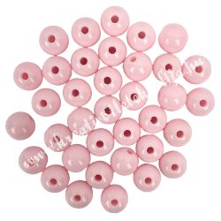Műanyag gyöngy, világos rózsaszín, 8 mm, 50 g/csomag