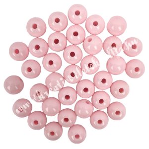 Műanyag gyöngy, világos rózsaszín, 8 mm, 50 g/csomag